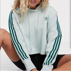 adidas Originals Women's Cropped Hooded Sweatshirt